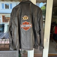 Harley Davidson Lederjacke Weste Biker Chopper Collection Berto Lucci Gr. 52