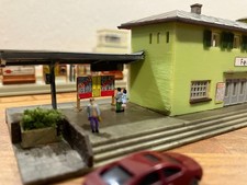 Faller Konvolut Bahnhof Spur N Bahnsteige Anlagenabbau bemalt, Fehlteile