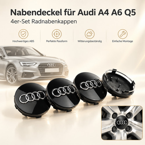 Für audi rad nabenkappen 60mm - für,