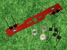 Kraftharke 44 cm Rasenmäher Entmooser Rasenlüfter Vertikutierer mit Ersatzfedern