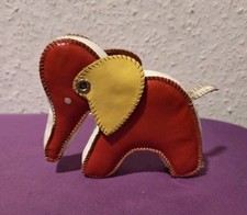 DDR BABY/ KLEINKIND SPIELZEUG ELEFANT RotWeiß KAUTIER GREIFTIER OSTALGIE VINTAGE