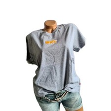 Levis Shirt T-Shirt Kurzarm Oberteil grau Ton Logo Stickerei Damen 202 (5 442)