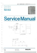 Service Manual-Anleitung für Philips RH 544 
