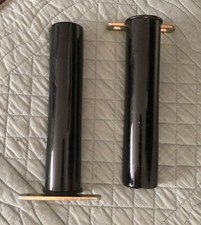 2 x Bauhaus Regal Konsole Metall/Kunststoff Schwarz 18,5 x 3,5 x 2/4,5 cm