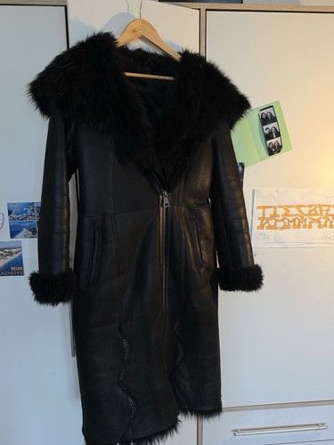 Damen ledermantel mit - ledermantel,