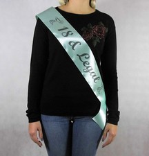 Schärpe Hochzeit Satinband 100 mm mit Wunschdruck,  Schnalle, Ladies Schärpe.