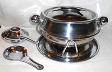 Edelstahl fonduetopf - edelstahl,
