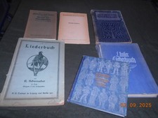 6 alte Liederbücher Jugend