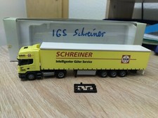 AWM. Scania 124L 420 Planen-SZ. Sped. Schreiner Hamburg.