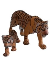 Schleich Tiger Familie Spielfiguren-Set Mehrfarbig Wildtiere Raubkatzen