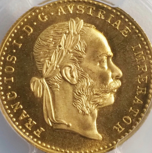 1915 austria gold ducat - austria, pcgs