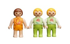 Playmobil Baby Anna Hauser Ente Orange | Overbeck Zwillinge Paul Alex Grün