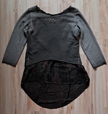 Rude Riders Shirt 3/4 Ärmel Grau Vintage Lagenlook Gr.S