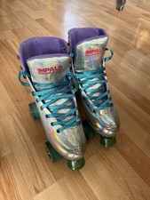 Impala Quad Skates Rollschuhe Rollerskates Damen Regenbogen Silber Schimmer