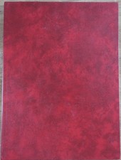 Briefmarkenalbum, Einsteckbuch, Einsteckalbum - Rot - 16 schwarze Seiten A4