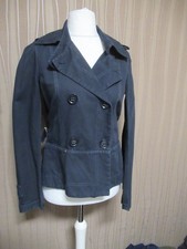 23/3 CINQUE Damen Jacke Jeep Gr.38 dunkelblau kurz Taille regulierbar Knöpfe