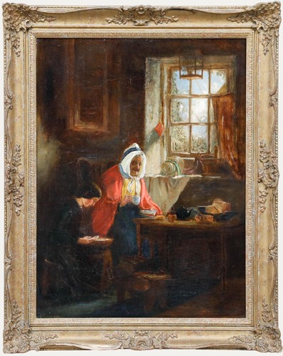 Gerahmtes ölgemälde aus dem - gerahmtes,