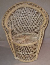 Pfauenthron Rattan Korbgeflecht ~ 31 cm