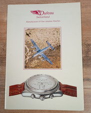 Dufeau Uhr Mappe-Broschüren 1995 +Preise Aviator,Aviation,Air Force,Swisair