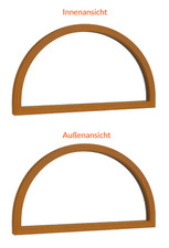 Kunststoff Rundbogenfenster