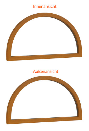 Kunststoff rundbogenfenster - kunststoff,