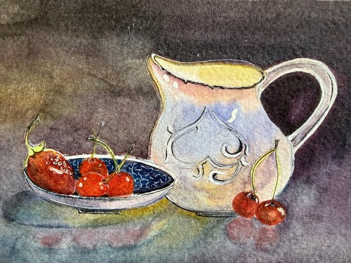 Aquarelle gemälde 12x18 - aquarelle,