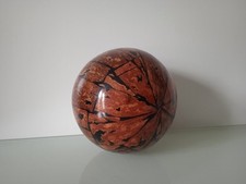 Dekokugel Dekoball Kugel Holzoptik Kunststoff ca 13cm Durchmesser