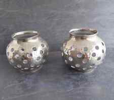 1x Metall Windlicht silber, Lambert Destello ,exclusiv home decor, Neu