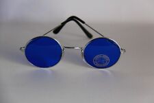 SONNENBRILLE GLÄSER RUND BLAU
