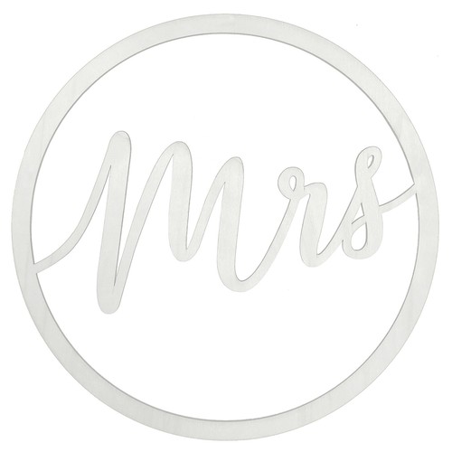 Holz schild mrs - hochzeit, &