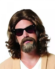 Braune Lazy Dude Perücke &