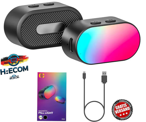Mini rgb fülllicht - 2x, –