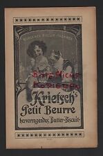WURZEN, Werbung 1910, Wurzener Biscuit-Fabriken Krietsch's Petit Beurre Keks