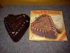 Scheurich Back Keramik Kuchenform in Herzform Vintage