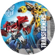 Essbar Transformers Bumblebee Robot Tortenaufleger Torte  Geburstag Party + TEXT