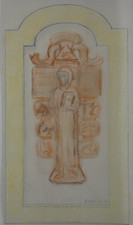 Zeichnung Otto Dill Kreuz