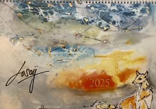 farbenfroher A3 Kunst Kalender