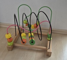 IKEA MULA Motorikschleife Holzspielzeug Holz Kugelbahn mit Kugeln 803.876.15