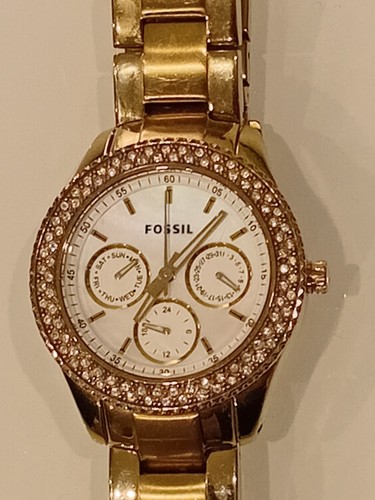 Fossil damen uhr - fossil, chronograph