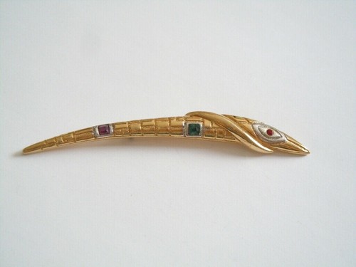 Ask brosche vergoldet strass - ask,