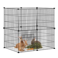 Meerschweinchen Käfig aus Metallgitter für Innen Draußen Kaninchen Gittergehege