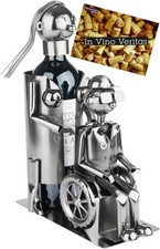 Weinflaschenhalter Frau mit