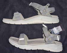 ecco  Trekking Sandalen Gr. 40 neu flach grau beige NP 89,95 € Klettverschluss