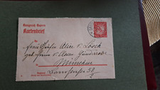 Königreich Bayern - Kartenbrief  1917 -