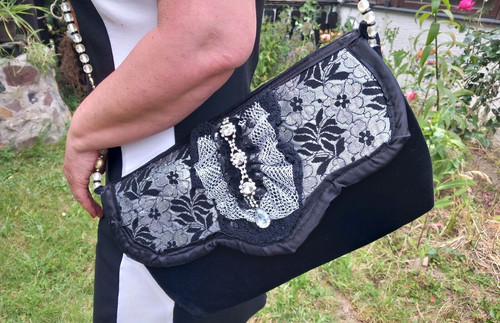 Handtasche handarbeit baguette - handtasche,