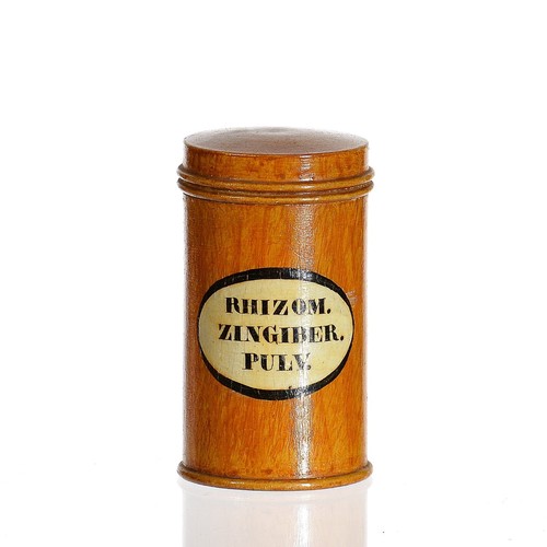 Antike apothekerdose aus - apothekerdose, holz