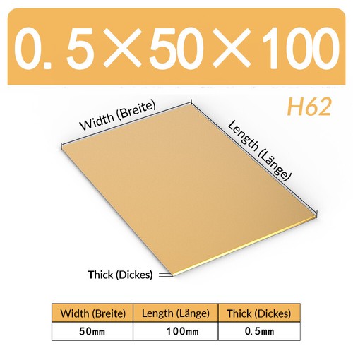 Messingblech 5mm 6mm - 0,5mm-6mm, h62