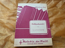 HOLLANDMÄDEL Noten für Akkordeon Musik Frank Midi