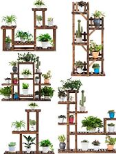 Blumenregal Holz Blumenständer Pflanzenregal Blumentreppe Garten Balkon Terrasse