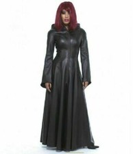 Sexy Hot Damen Lang Leder